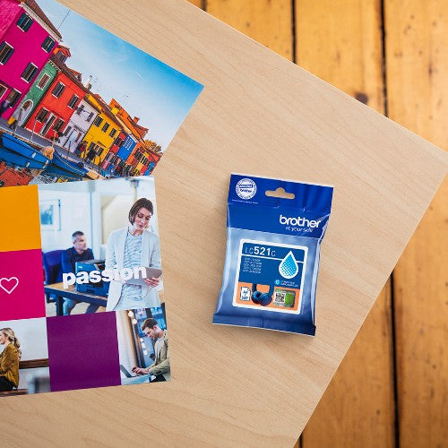 Brother LC-521C Ink cartridge cyan, 500 pages ISO/IEC 19752 for Brother DCP-J 1260