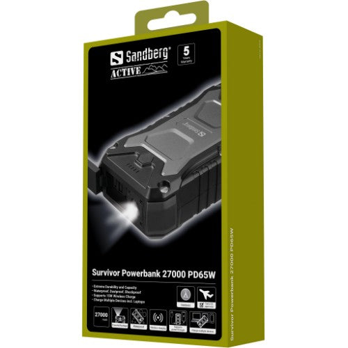 Sandberg Survivor Powerbank 27000 PD65W