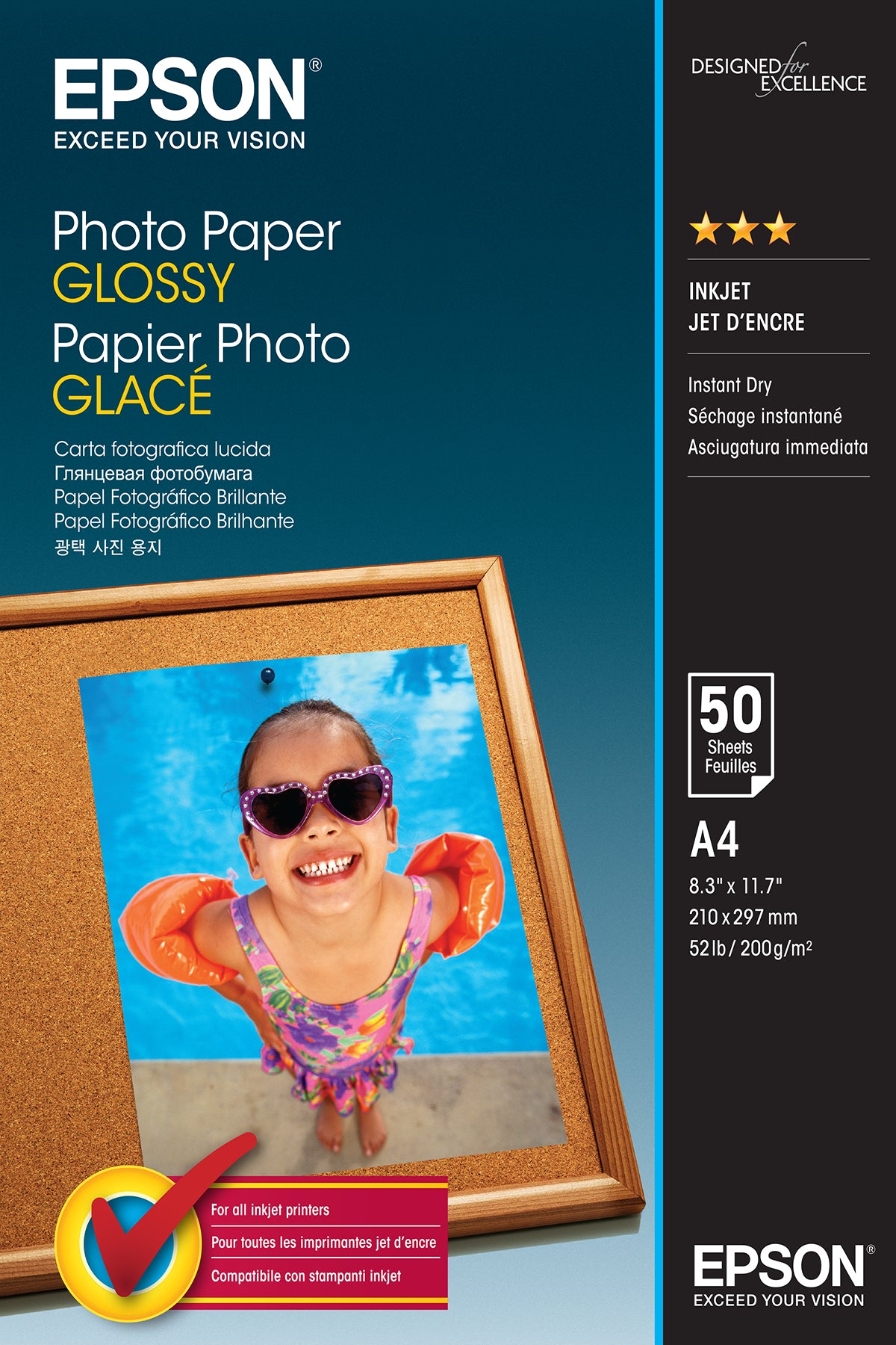 Epson Photo Paper Glossy - A4 - 50 sheets