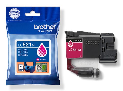 Brother LC-521M Ink cartridge magenta, 500 pages ISO/IEC 19752 for Brother DCP-J 1260