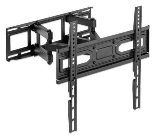 Manhattan Wall Mount for TV & Monitors (Full Motion), For screens 32" to 55", VESA compatability: all between 100x100mm and 400x400mm - check the dimensions of the four mounting holes on back of screen to ensure it fits, Max 40kg, Black, Bracket, Lifetime