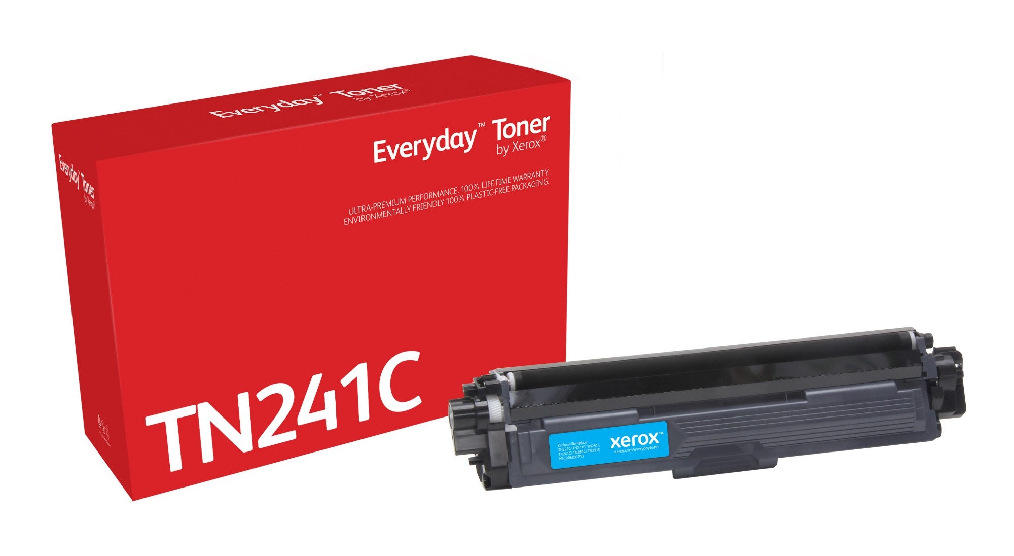 Everyday ™ Cyan Toner by Xerox compatible with Brother TN241C, Standard capacity