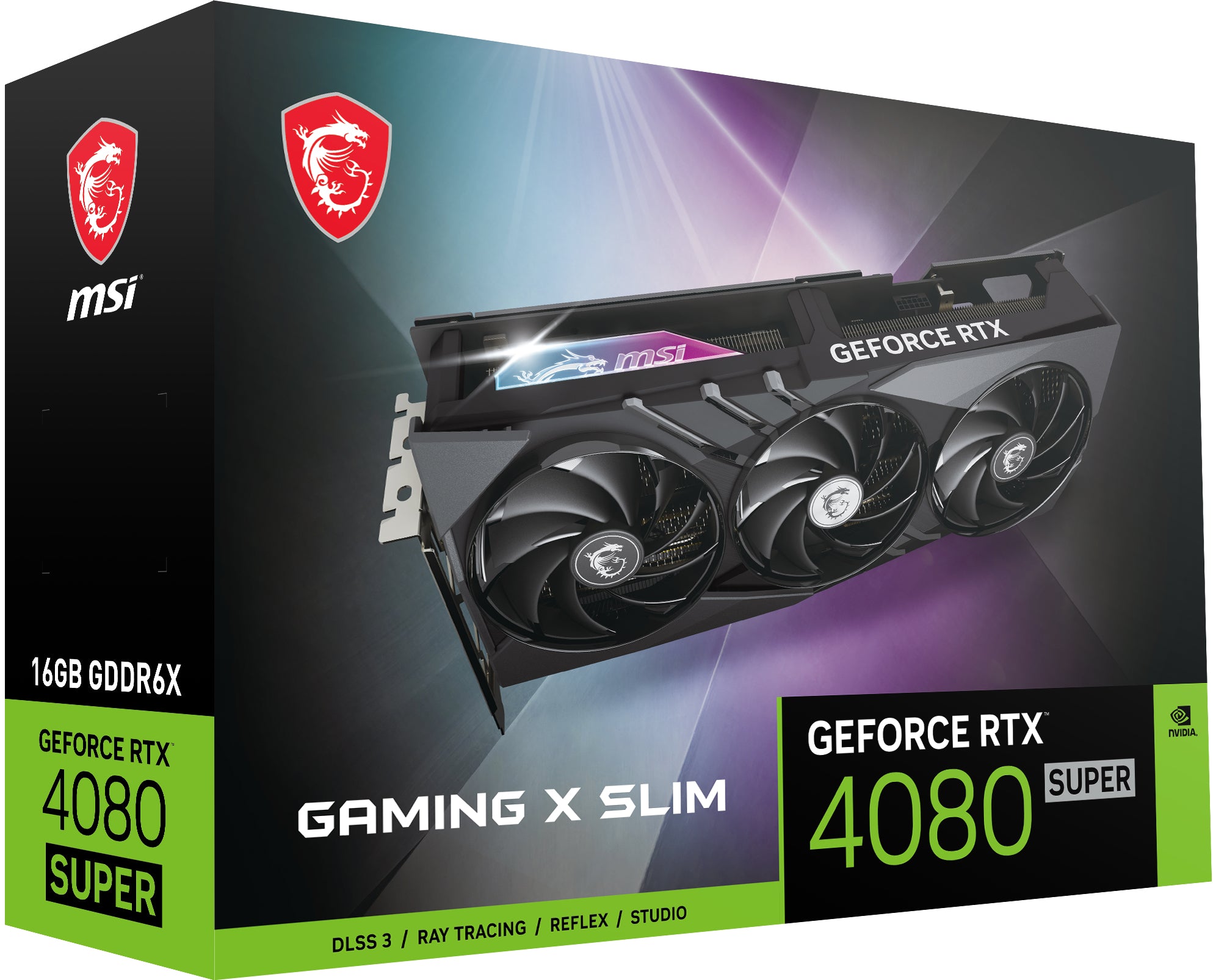 MSI GAMING GeForce RTX 4080 SUPER 16G X SLIM NVIDIA 16 GB GDDR6X