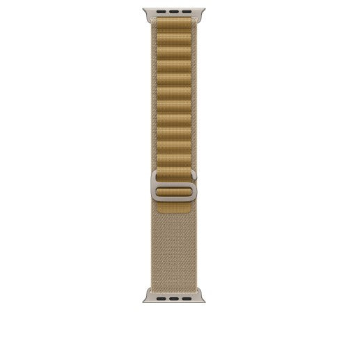 Apple 49mm Tan Alpine Loop - Medium - Natural Titanium Finish