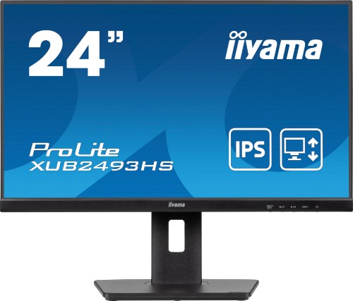iiyama ProLite 24” IPS 3-side borderless monitor with height adjustable stand