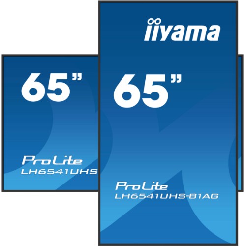 iiyama 65" Professional Digital Signage Display with 4K UHD resolution and 24/7 operating time