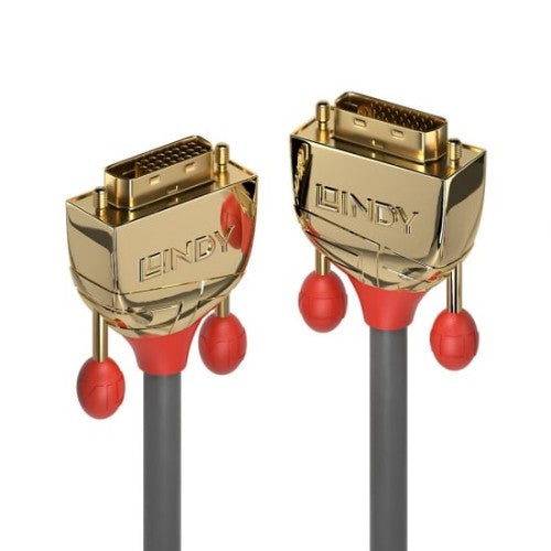 Lindy 10m DVI-D Dual Link Cable, Gold Line