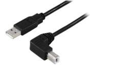 Microconnect USBAB2ANGLE10 USB cable USB 2.0 10 m USB A USB B Black