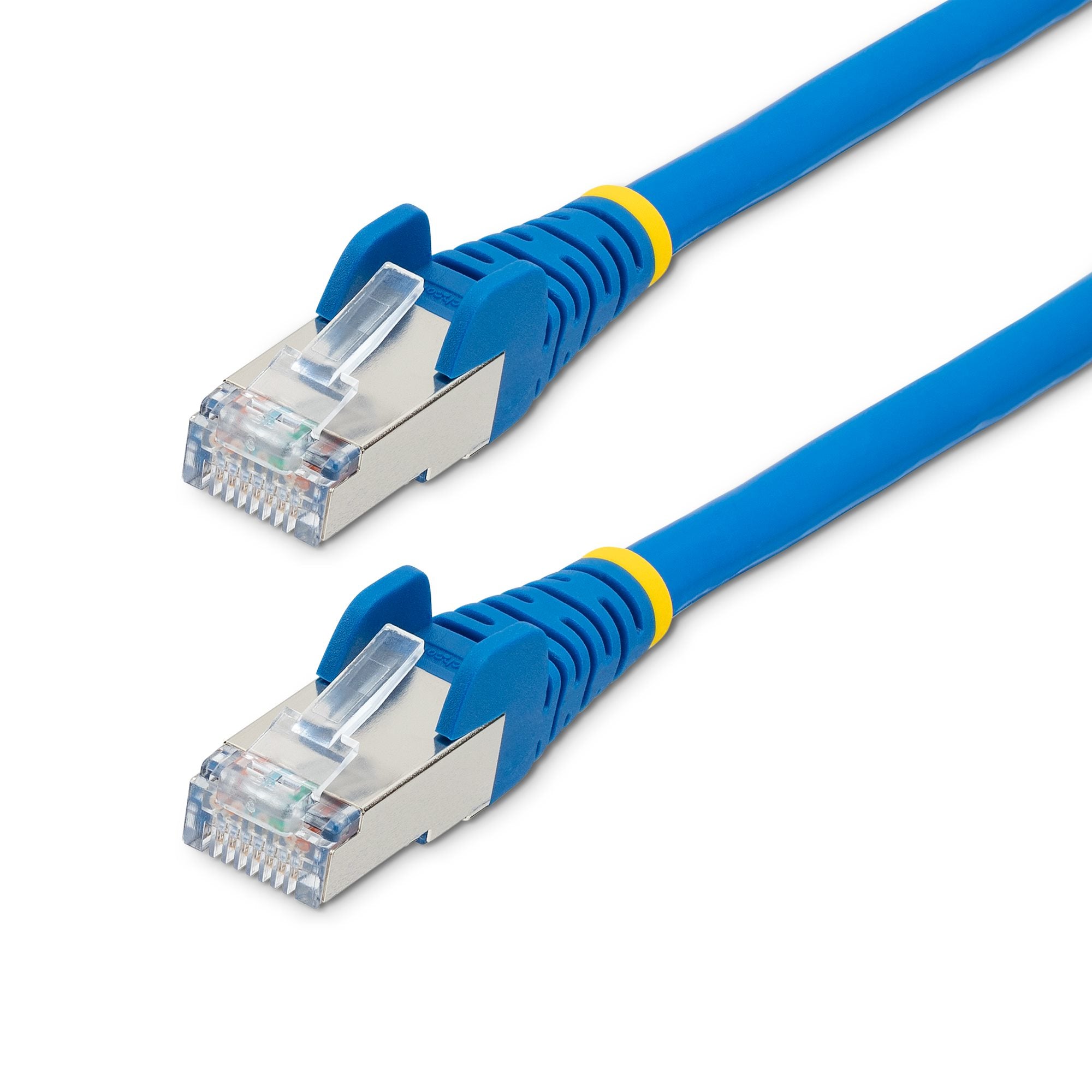 StarTech.com 10m CAT6a Ethernet Cable - Blue - Low Smoke Zero Halogen (LSZH) - 10GbE 500MHz 100W PoE++ Snagless RJ-45 w/Strain Reliefs S/FTP Network Patch Cord