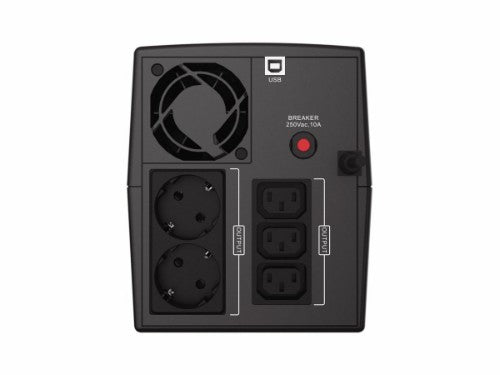 Conceptronic ZEUS08EM 1500VA 900W UPS, IEC, Schuko