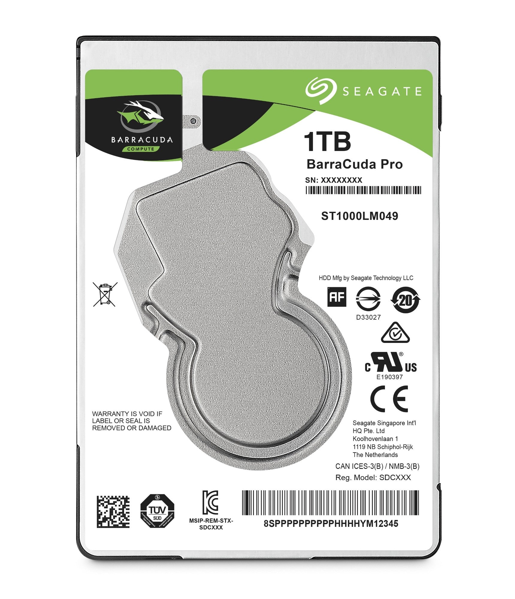 Seagate Barracuda Pro internal hard drive 1 TB 7200 RPM 128 MB 2.5" Serial ATA III