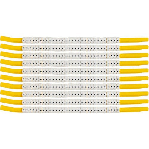 Brady SCN-18-PUNC cable marker Black, White Nylon 300 pc(s)