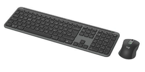 Logitech 920-012504 keyboard Mouse included Office RF Wireless + Bluetooth QWERTZ German Graphite