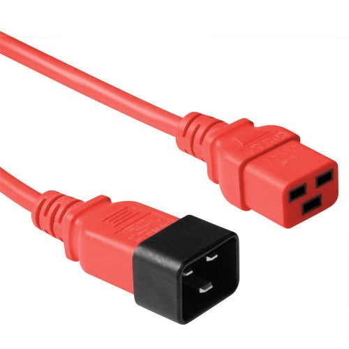 Microconnect PE2019R3 power cable Red 3 m C20 coupler C19 coupler