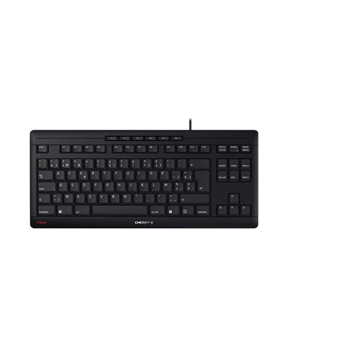 CHERRY STREAM TKL keyboard Universal USB AZERTY Belgian Black