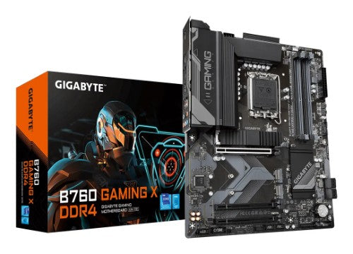 GIGABYTE B760 GAMING X DDR4 Motherboard - Supports Intel Core 14th Gen CPUs, 8+1+1 Phases Digital VRM, up to 5333MHz DDR4 (OC), 3xPCIe 4.0 M.2, 2.5GbE LAN, USB 3.2 Gen 2