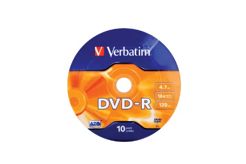 Verbatim DVD-R Matt Silver 16x 4.7 GB 10 pc(s)
