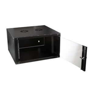 LogiLink W21E66B rack cabinet 21U Wall mounted rack Black