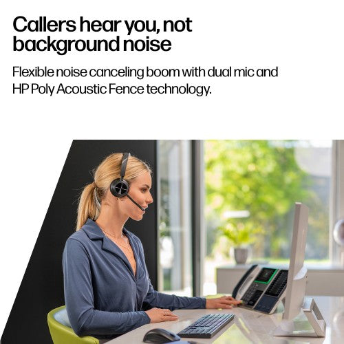 HP Poly Voyager 4310-M Microsoft Teams Certified USB-C Headset +BT700 dongle +Charging Stand