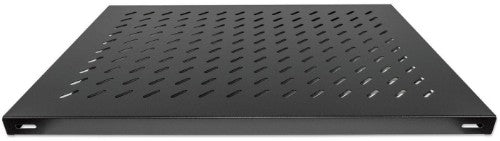 Intellinet 19" Fixed Shelf, 1U, 800mm Depth, Heavy-Duty, Max 100kg, Black