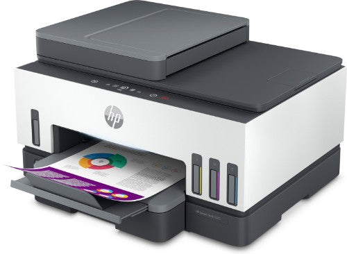 HP Smart Tank 7605 Wireless All-in-One Color Printer, Two-sided printing; Copier, Scanner