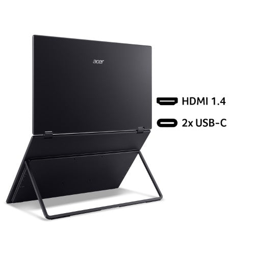 Acer PD3 PD193QE foldable portable monitor - Dual 18.5" screens, Full HD (1920x1080), IPS, 100Hz, 4ms, integrated kickstand