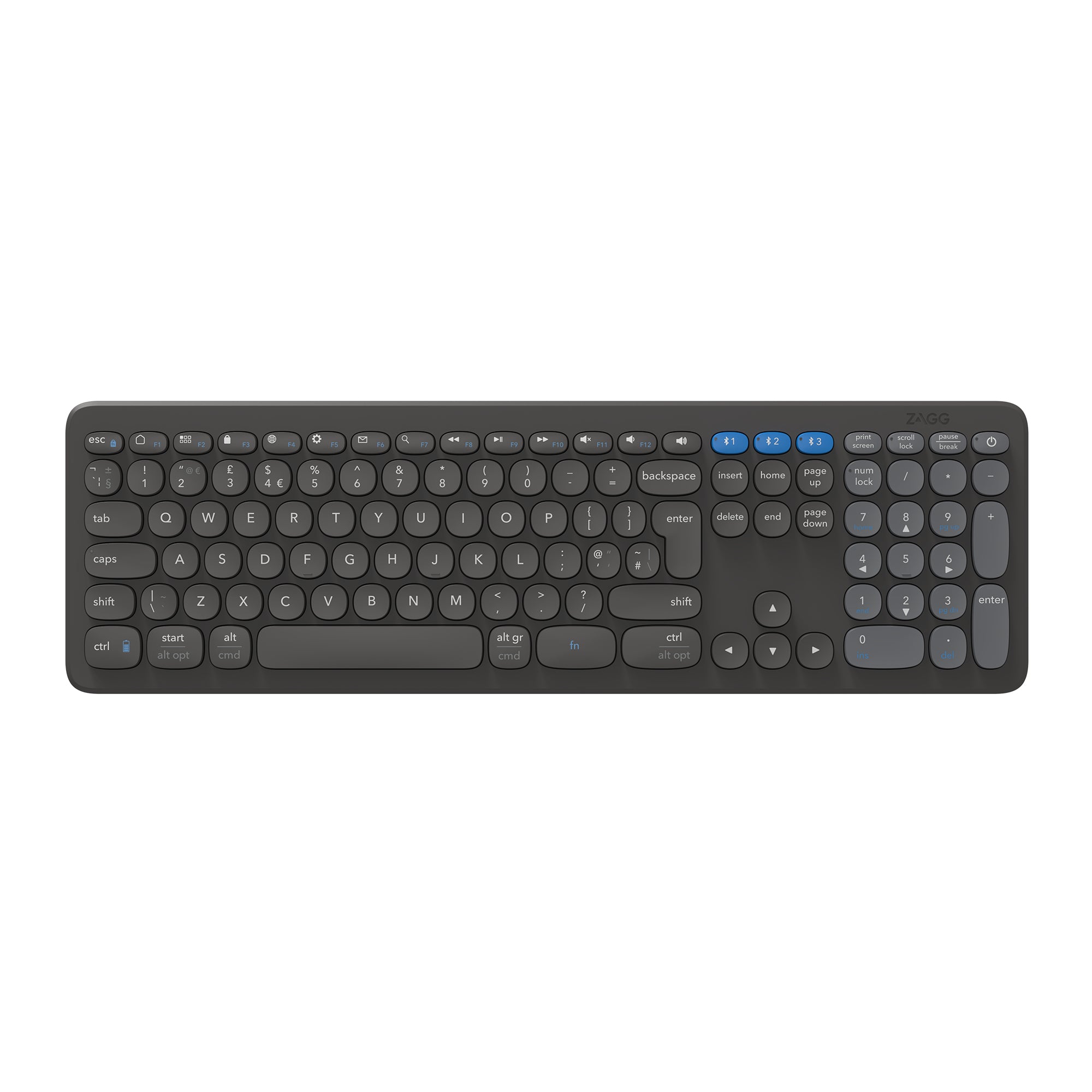 ZAGG Pro 17 keyboard Universal Bluetooth QWERTY UK English Black