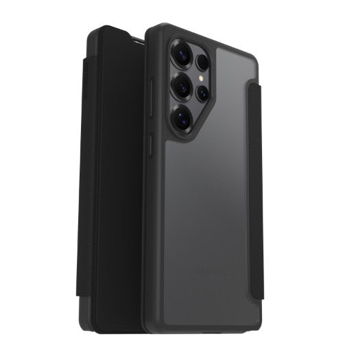 OtterBox React Folio Series for Samsung Galaxy S25 Ultra, transparent/black