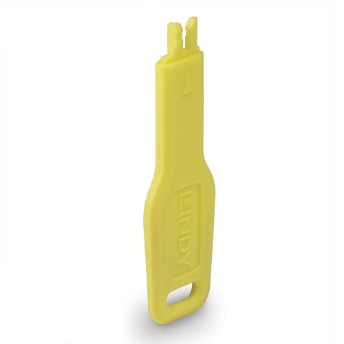 Lindy RJ45 Port Blocker key, Yellow