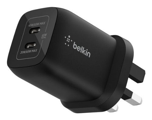 Belkin ENA007MYBK mobile device charger Laptop, Portable gaming console, Smartphone, Tablet Black AC Fast charging Indoor