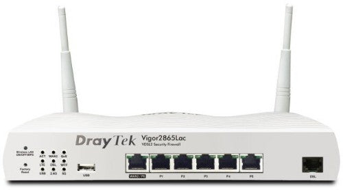 DrayTek V2865LAC wireless router Gigabit Ethernet Dual-band (2.4 GHz / 5 GHz) 4G Grey