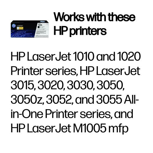 HP Q2612A/12A Toner cartridge black, 2K pages ISO/IEC 19752 for Canon LBP-3000