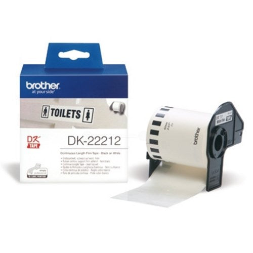 Brother DK-22212 DirectLabel Etikettes white Film 62mm x 15,24m for Brother P-Touch QL/700/800/QL 12-102mm/QL 12-103.6mm