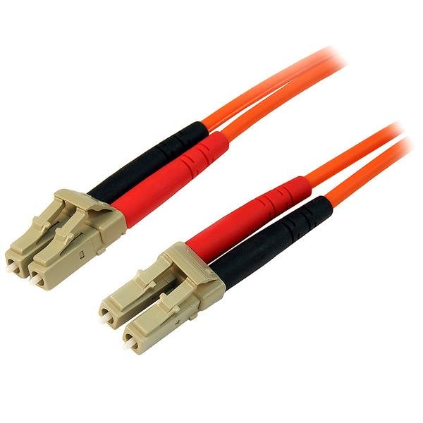 StarTech.com 1m Fiber Optic Cable - Multimode Duplex 50/125 - LSZH Fiber Jumper Cord - LC/LC