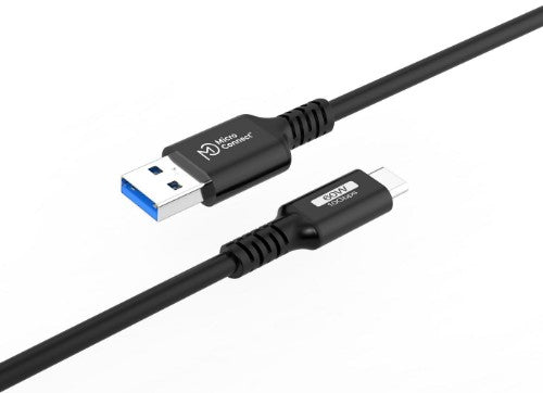 Microconnect USB3.2AC025 USB cable USB 3.2 Gen 2 (3.1 Gen 2) 0.25 m USB C USB A 60 W Black
