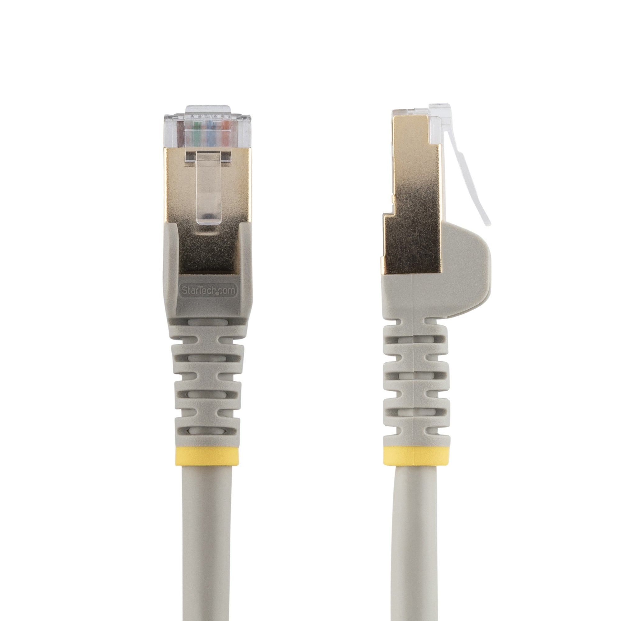 StarTech.com 1.5 m CAT6a Patch Cable - Shielded (STP) - 100% Copper Wire - Snagless Connector - Gray