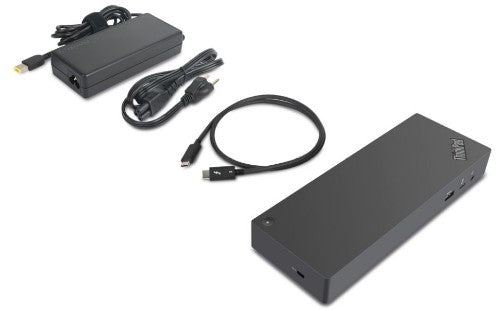 Lenovo 40AN0135EU laptop dock/port replicator Wired Thunderbolt 3 Black, Red