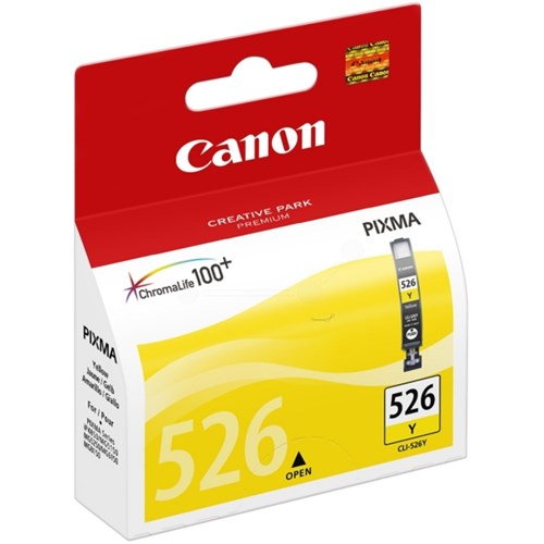 Canon 4543B001/CLI-526Y Ink cartridge yellow, 450 pages ISO/IEC 24711 9ml for Canon Pixma IP 4850/MG 5350/MG 6150/MG 6250/MX 885