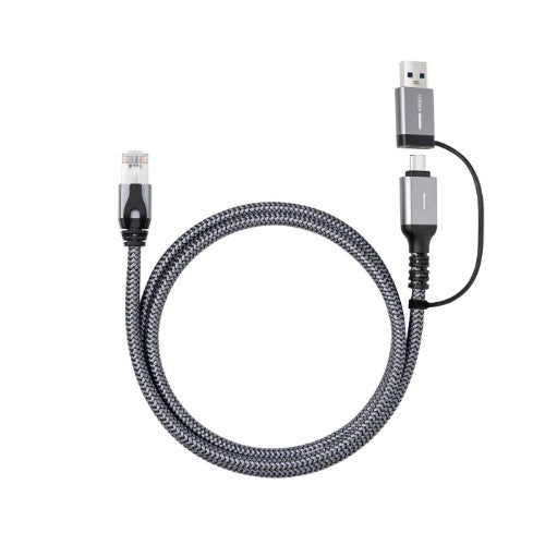 Microconnect CAT6 RJ45 FTP to USB A-C adapter cable, 5 meter network adapter