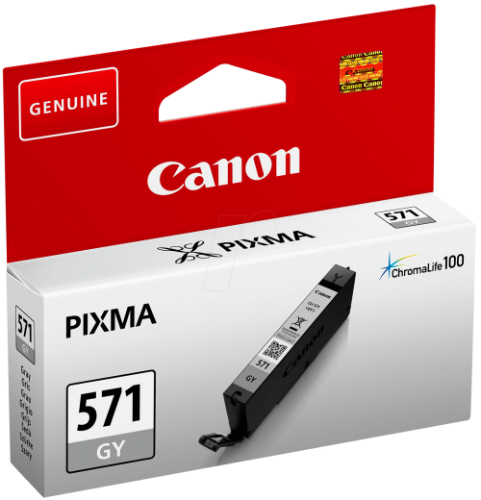 Canon 0389C001/CLI-571GY Ink cartridge gray, 780 pages ISO/IEC 24711 125 Photos 7ml for Canon Pixma MG 7750