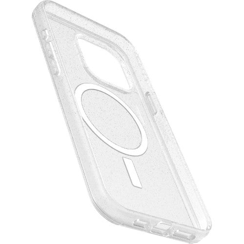 OtterBox Symmetry Series Clear for MagSafe for iPhone 15 Pro Max, Stardust (Clear Glitter)