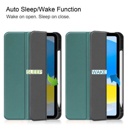 CoreParts TABX-IP10-COVER25 tablet case 27.7 cm (10.9") Flip case Green