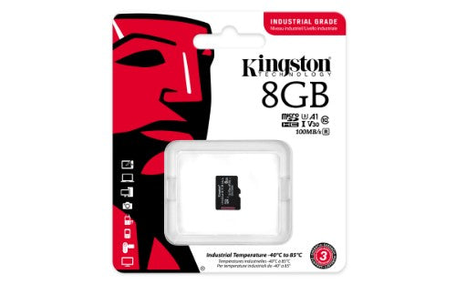 Kingston Technology 8GB microSDHC Industrial C10 A1 pSLC Card Single Pack w/o Adapter