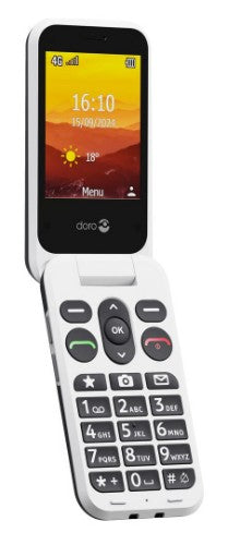 Doro Leva L20 7.11 cm (2.8") 132 g Black, White Feature phone