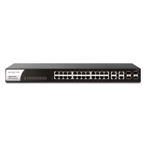 DrayTek G1282 Managed Gigabit Ethernet (10/100/1000) 1U Black