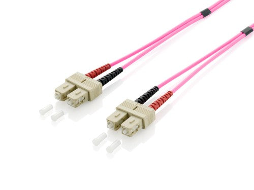 Equip SC/SC Fiber Optic Patch Cable, OM4, 3m