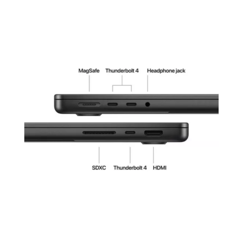 Apple MacBook Pro 14-inch : M4 Max chip with 14-core CPU and 32‑core GPU, 36GB, 1000GB SSD - Black