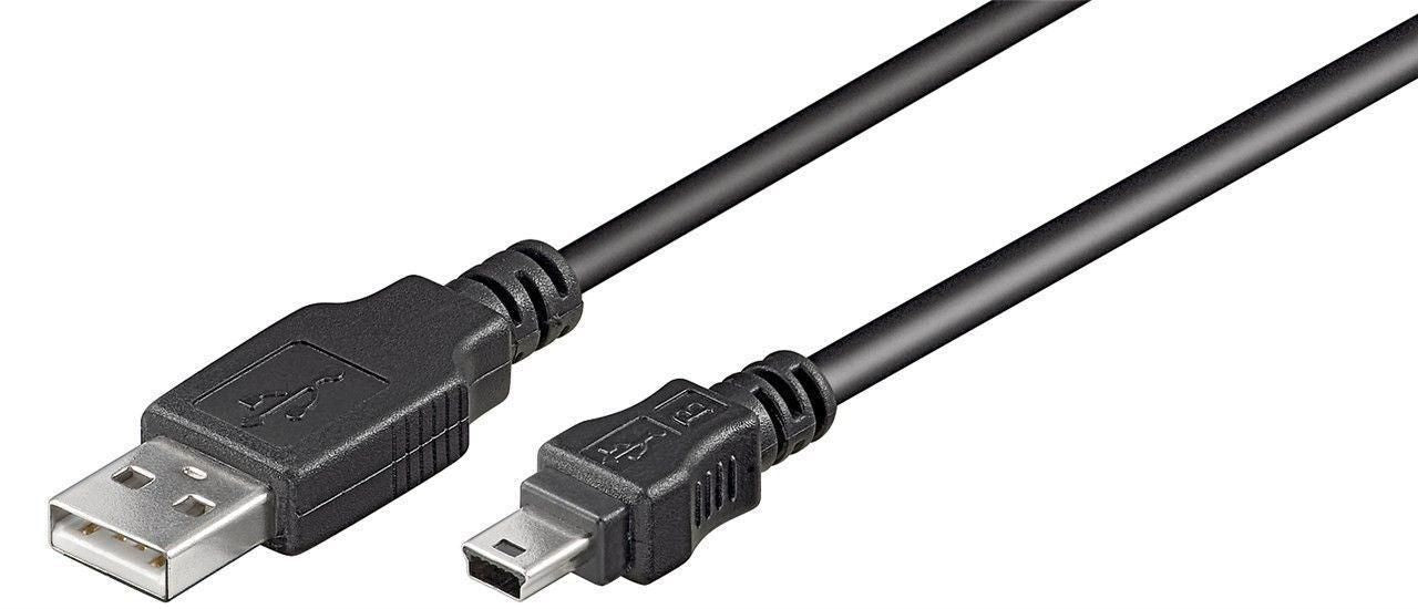 Microconnect USBAMB51 USB cable USB 2.0 1 m USB A Mini-USB B Black