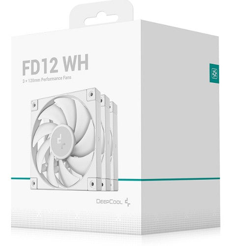 DeepCool FD12 WH-3 IN 1 Computer case Fan 12 cm White 3 pc(s)