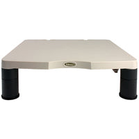 Fellowes Computer Monitor Stand with 3 Height Adjustments - Standard Monitor Riser with Cable Management - Ergonomic Adjustable Monitor Stand for Computers - Max Weight 27KG/Max Size 21" - Platinum